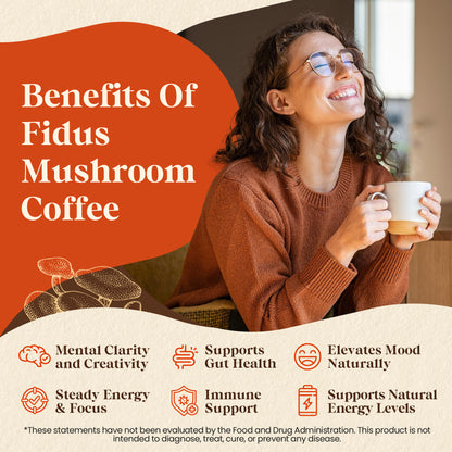 16 in 1 Mushroom Coffee with 8000mg Adaptogenic Mushrooms, 40 Servings