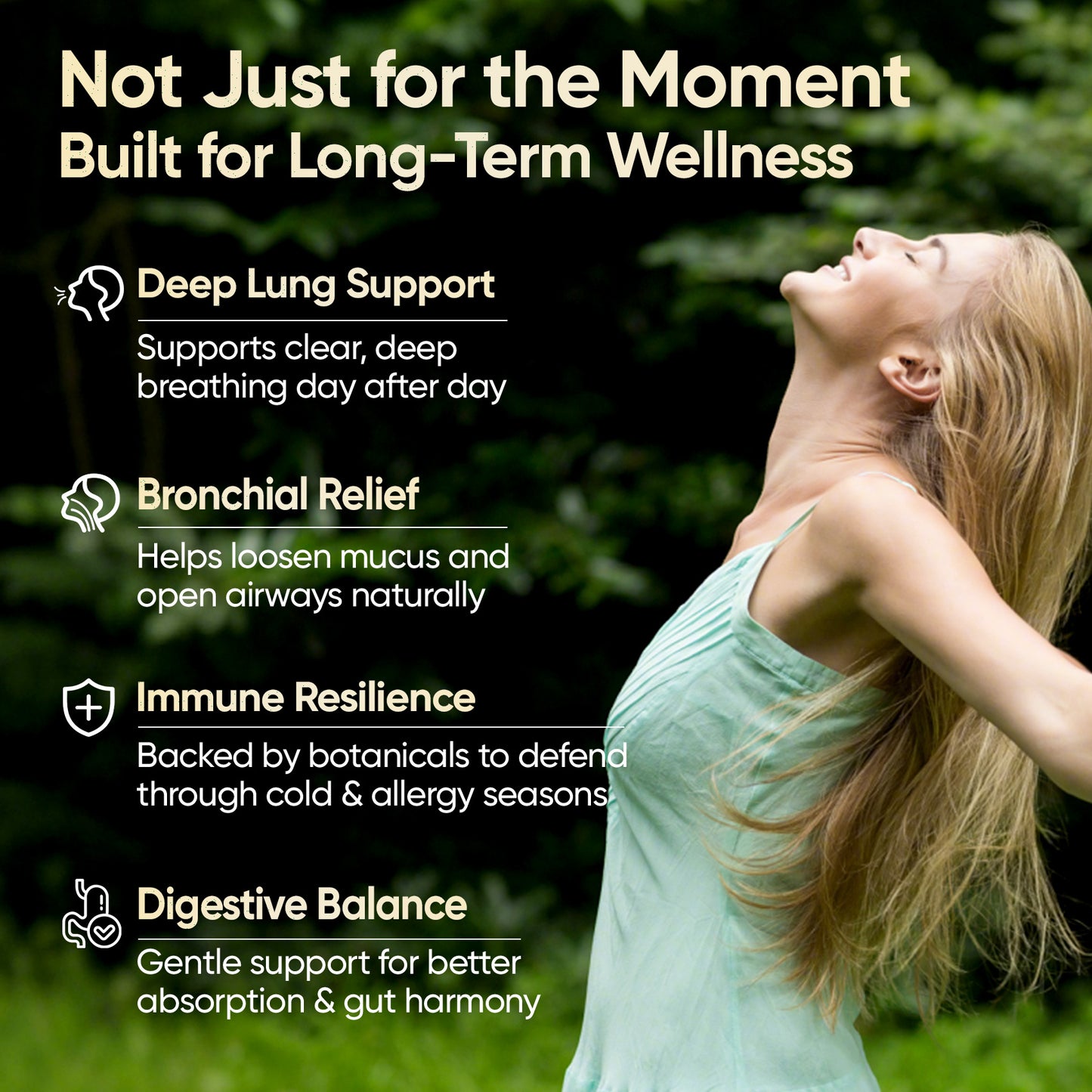 Mullein Drops for Lungs, Lung Detox for Smokers,Alcohol Free - 120 Servings